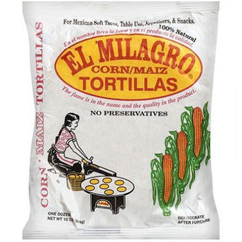 Wholesale El Milagro Express Yellow Soft Corn Tortilla - 6 Inch- Bulk