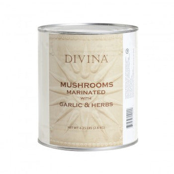 Wholesale Divina Mushrooms Marinated with Garlic & Herbs 6.25lb- Bulk