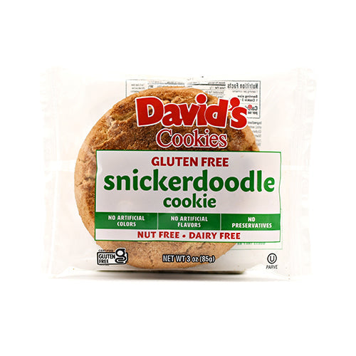 Wholesale David's Cookies Gluten Free Individually Wrapped Snickerdoodle Cookies 3oz- Bulk