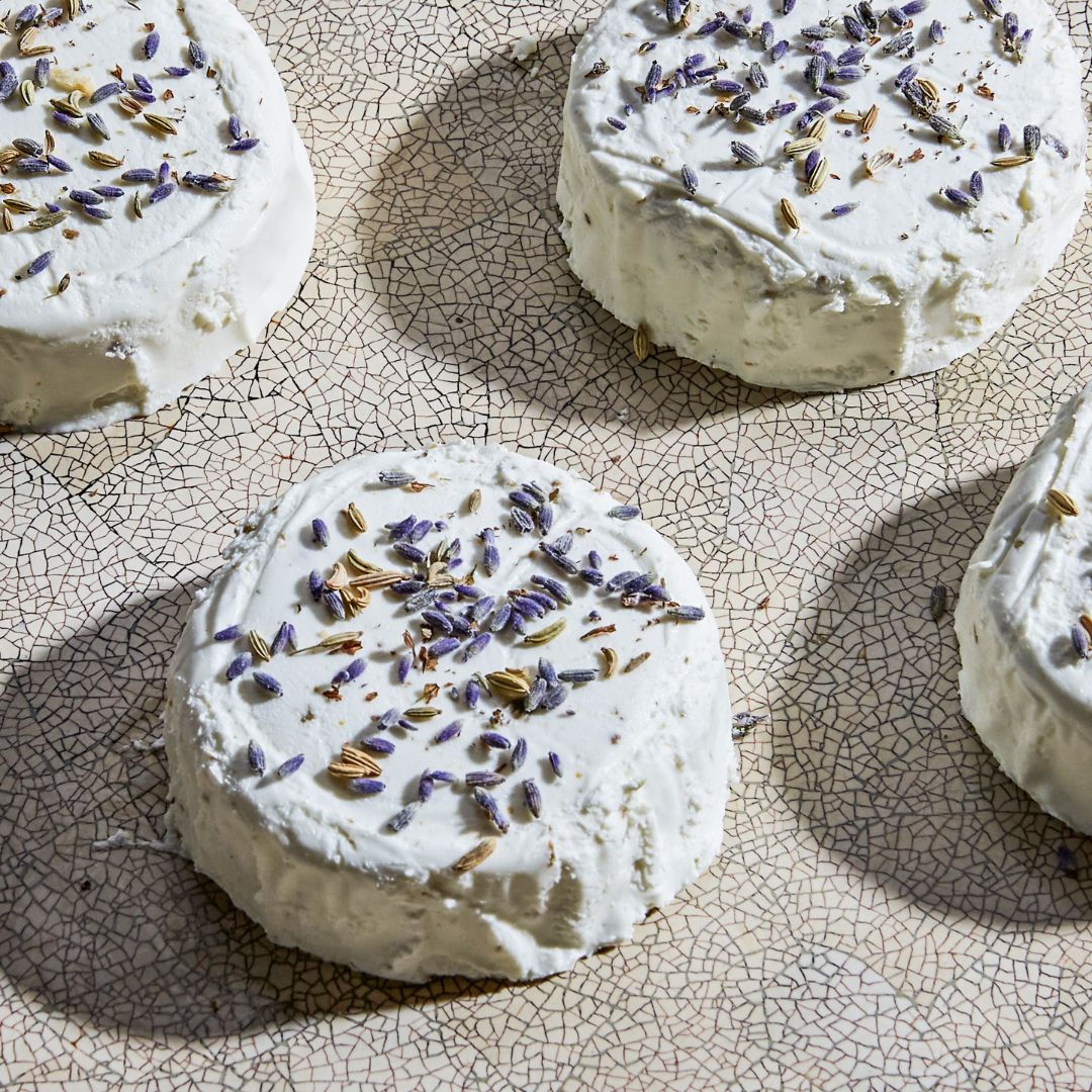 Wholesale Cypress Grove Purple Haze Fresh Goat Cheese Disk 4oz- Bulk