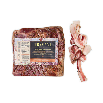 Wholesale Fra'Mani Uncured Flat Pancetta 5lb- Bulk
