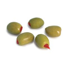 Wholesale Solestado Green Olives Stuffed With Red Pepper 5 Lb- Bulk