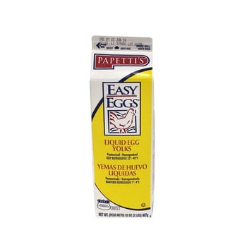 Wholesale Papetti's Refrigerated Liquid Egg Yolk Carton 2lb- Bulk