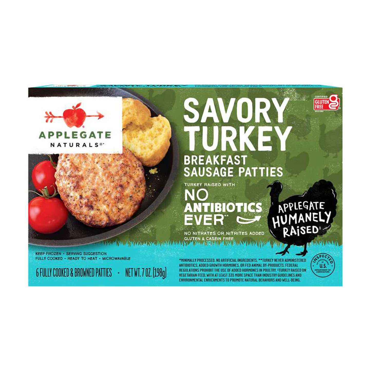 Wholesale Applegate Farms Turkey Sausage 7oz- Bulk