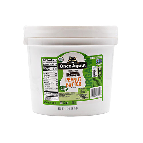 Wholesale Once Again Organic Sugar Free Creamy Peanut Butter 9lb- Bulk