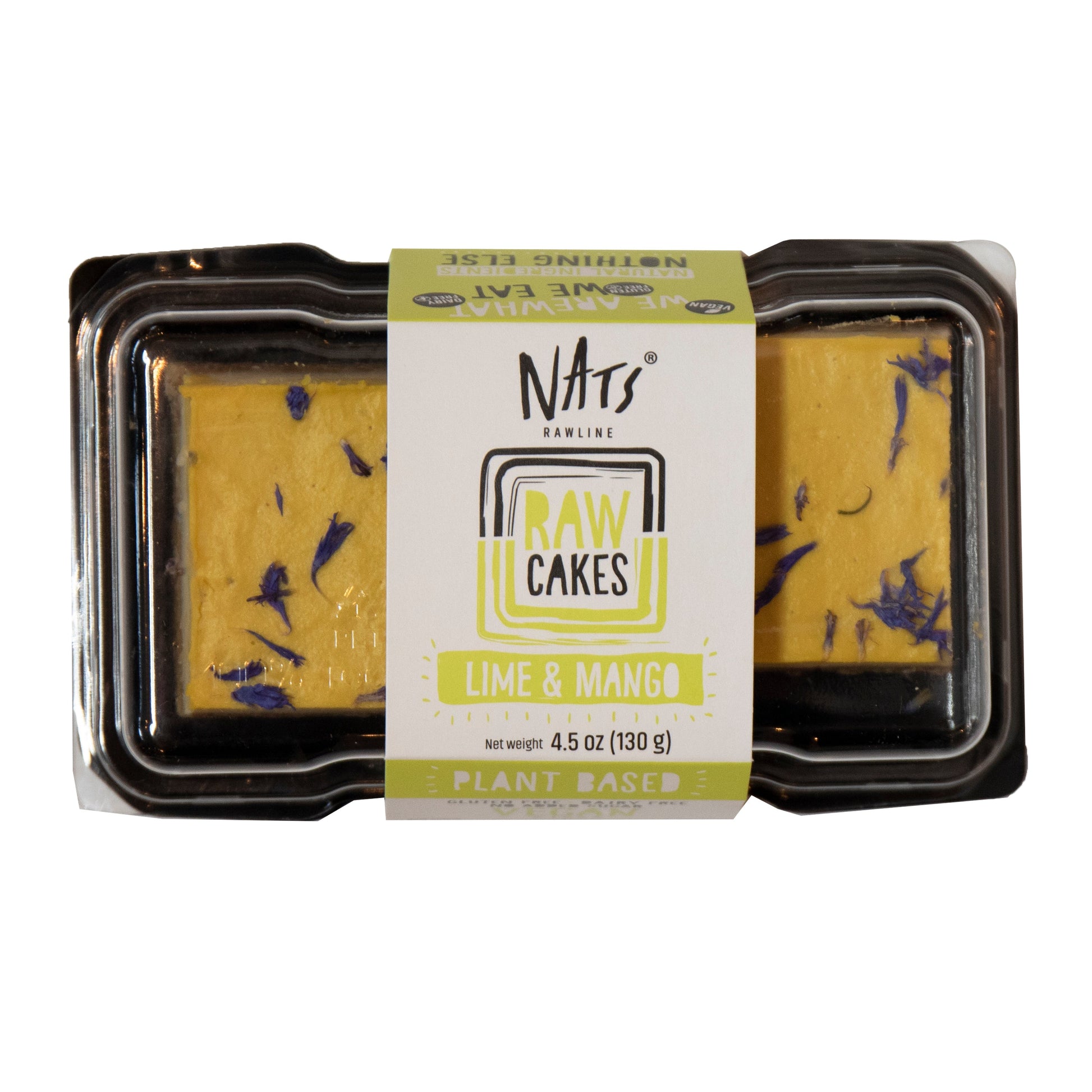 Wholesale Nats Raw Vegan Lime Mango Duo Cake- Bulk