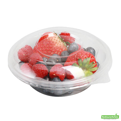 Wholesale Restaurantware Thermo Tek Clear Plastic Ergo-Grip Bowl Lid - Fits 8 / 12 / 16 Oz- Bulk
