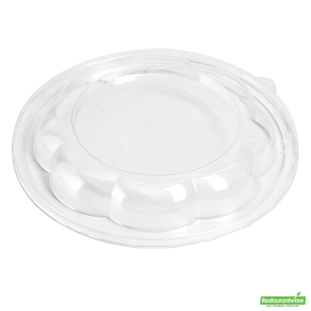 Wholesale Restaurantware Thermo Tek Clear Plastic Ergo-Grip Bowl Lid - Fits 24 / 32 / 48 Oz- Bulk