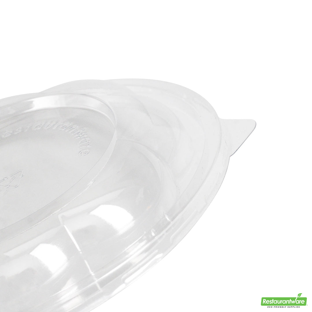 Wholesale Restaurantware Thermo Tek Clear Plastic Ergo-Grip Bowl Lid - Fits 24 / 32 / 48 Oz- Bulk