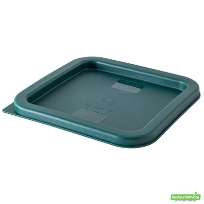 Wholesale Restaurantware Met Lux Square Green Plastic Food Storage Container Lid - Fits 2 and 4 Qt- Bulk