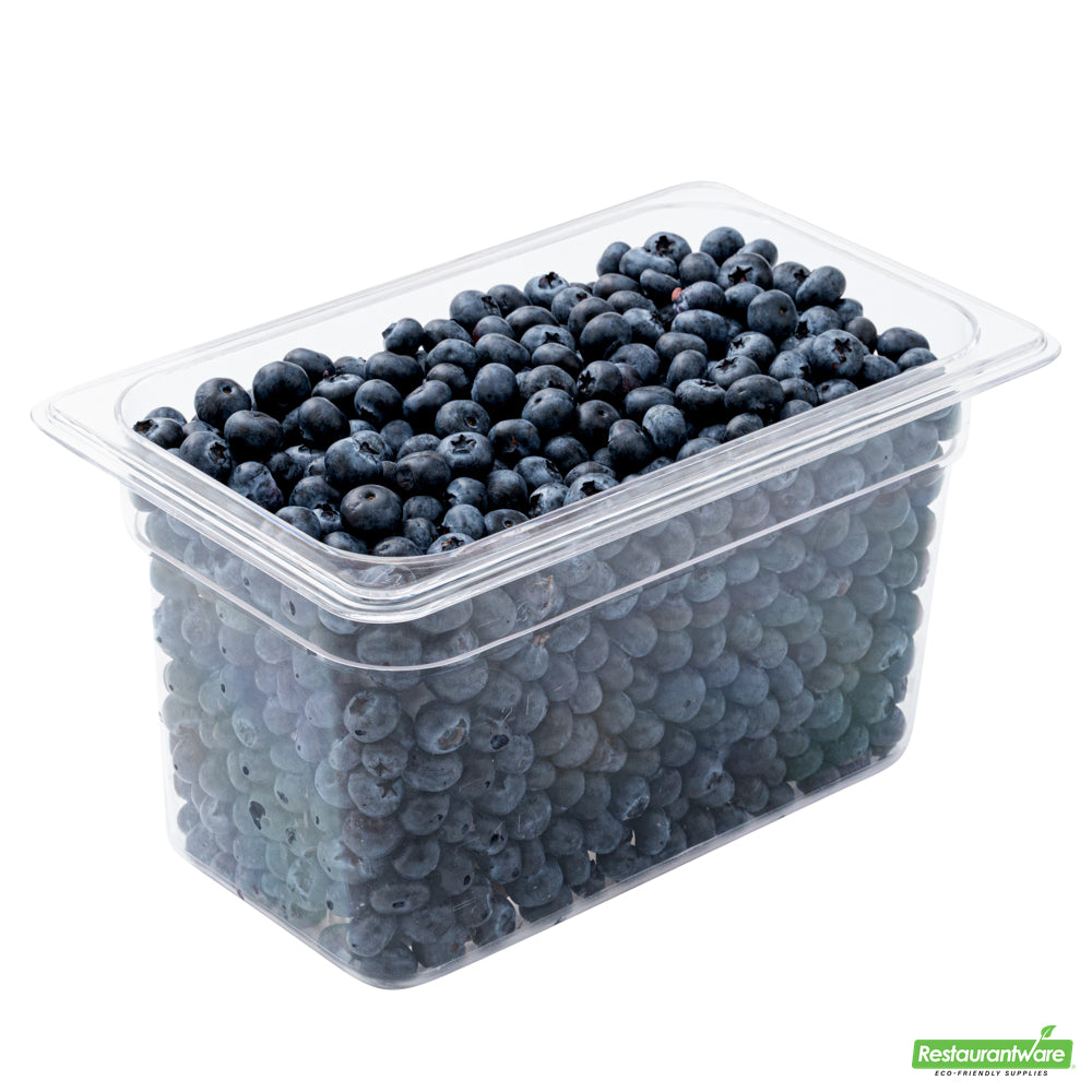 Wholesale Restaurantware Met Lux Rectangle Clear Plastic 1/4 Size Cold Food Storage Container - 6 Depth- Bulk