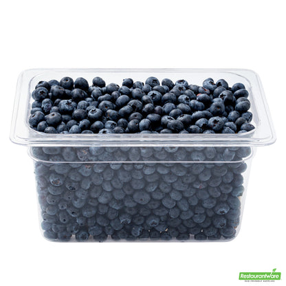 Wholesale Restaurantware Met Lux Rectangle Clear Plastic 1/4 Size Cold Food Storage Container - 6 Depth- Bulk
