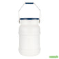 Wholesale Restaurantware Met Lux 5 Gal Round White Plastic Ice Tote - with Lid, Mounting Bracket- Bulk