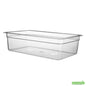 Wholesale Restaurantware Met Lux Rectangle Clear Plastic Full Size Cold Food Storage Container - 6" Depth- Bulk