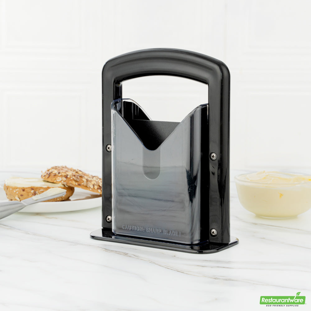 Wholesale Restaurantware Met Lux Black Stainless Steel Commercial Bagel Slicer- Bulk