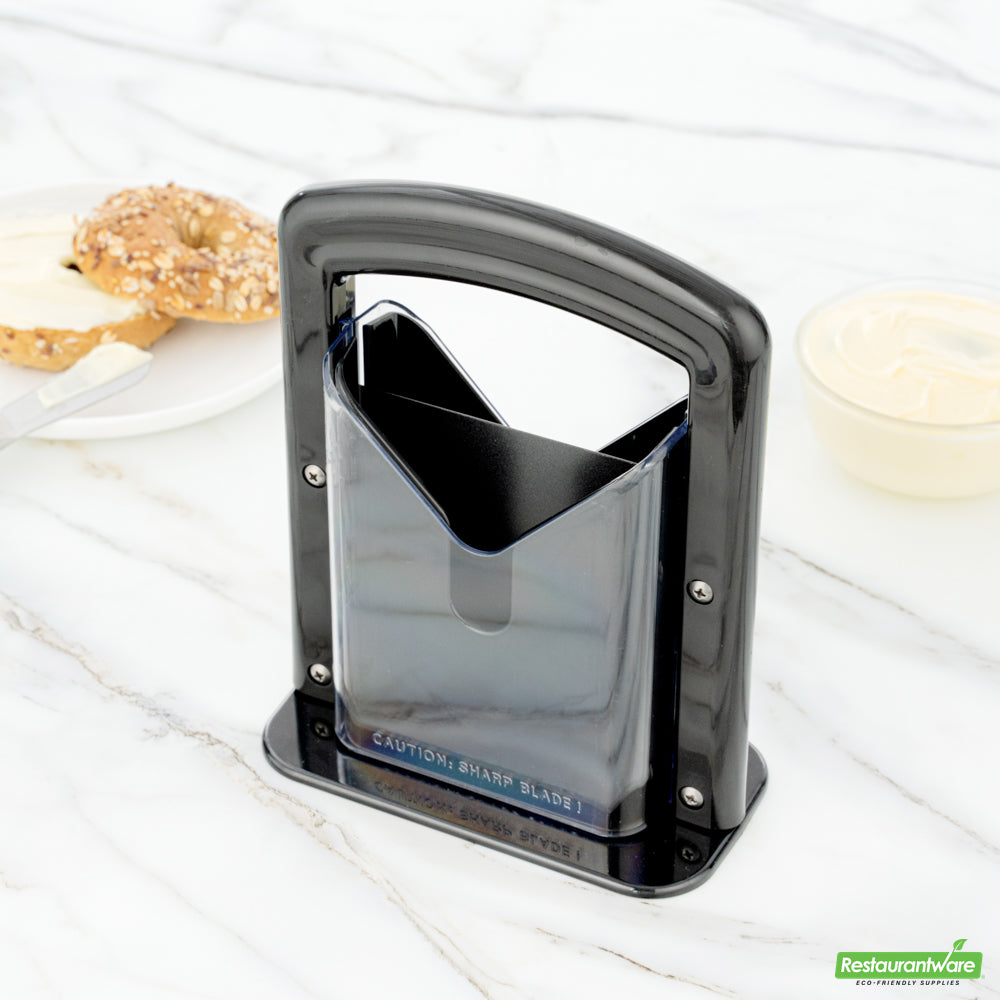 Wholesale Restaurantware Met Lux Black Stainless Steel Commercial Bagel Slicer- Bulk