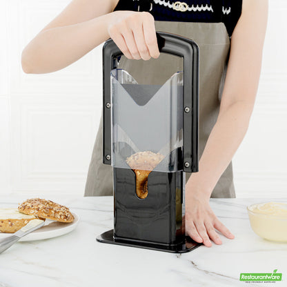 Wholesale Restaurantware Met Lux Black Stainless Steel Commercial Bagel Slicer- Bulk