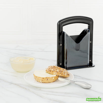 Wholesale Restaurantware Met Lux Black Stainless Steel Commercial Bagel Slicer- Bulk