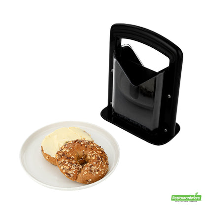 Wholesale Restaurantware Met Lux Black Stainless Steel Commercial Bagel Slicer- Bulk