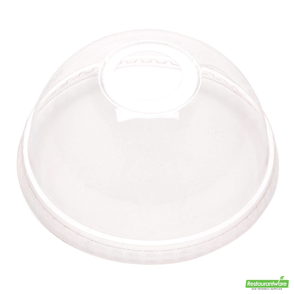 Wholesale Restaurantware Zero Waste Round Clear Pla Plastic Dome Lid - Fits 9, 12, 16 and 20 Oz Drinking Cup- Bulk