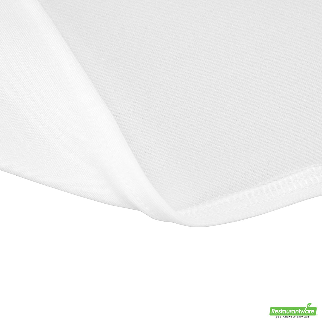 Wholesale Restaurantware Table Tek White Spandex Banquet Chair Cover - Universal, Stretch- Bulk
