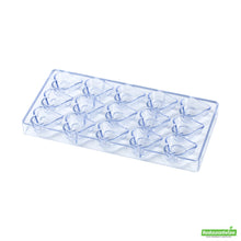 Wholesale Restaurantware Pastry Tek Polycarbonate Heart Outline Candy / Chocolate Mold - 15-Compartment- Bulk