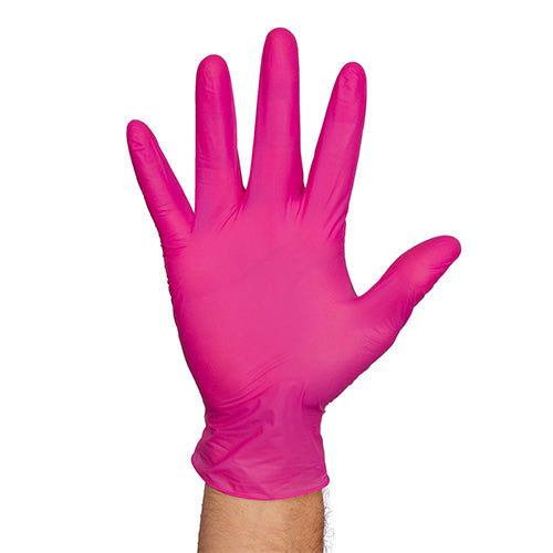 Wholesale Thinsense Medium Powder Free Nitrile Pink Gloves- Bulk