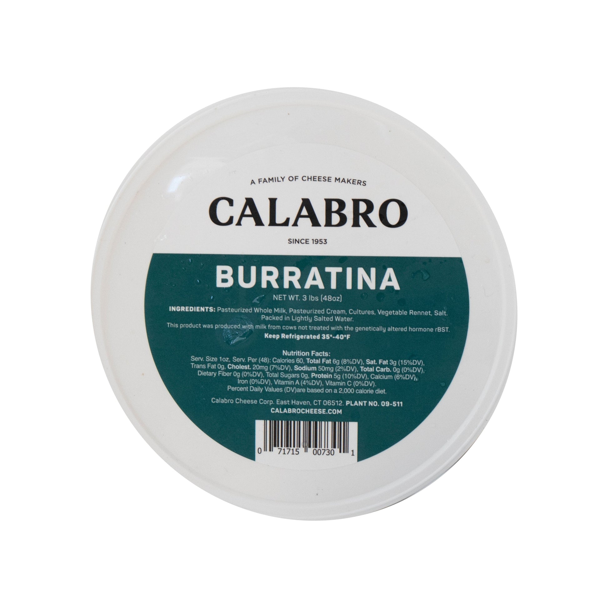 Wholesale Calabro Burrata 2 Oz 3lb- Bulk