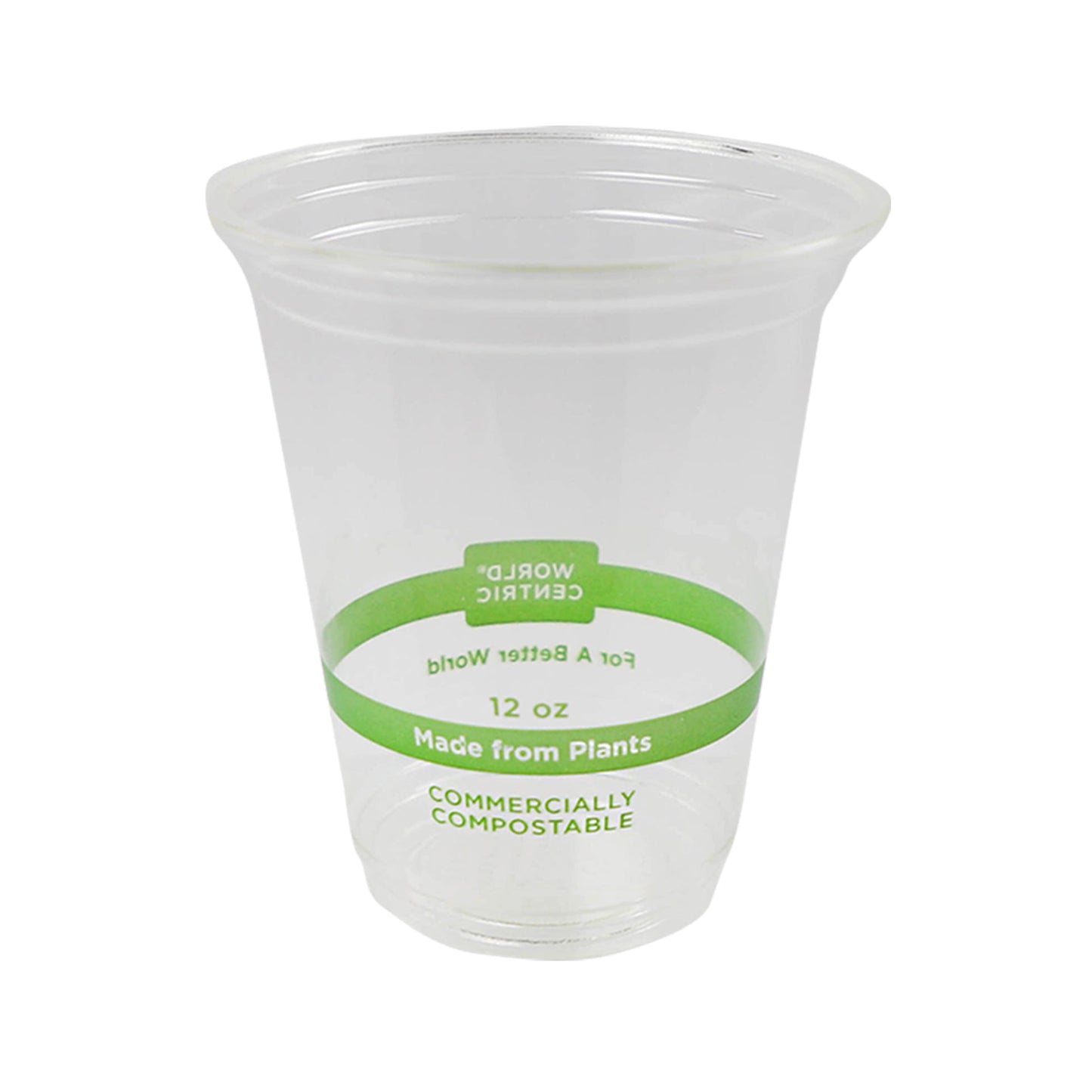 Wholesale World Centric Clear Plastic Cup 12 Oz- Bulk