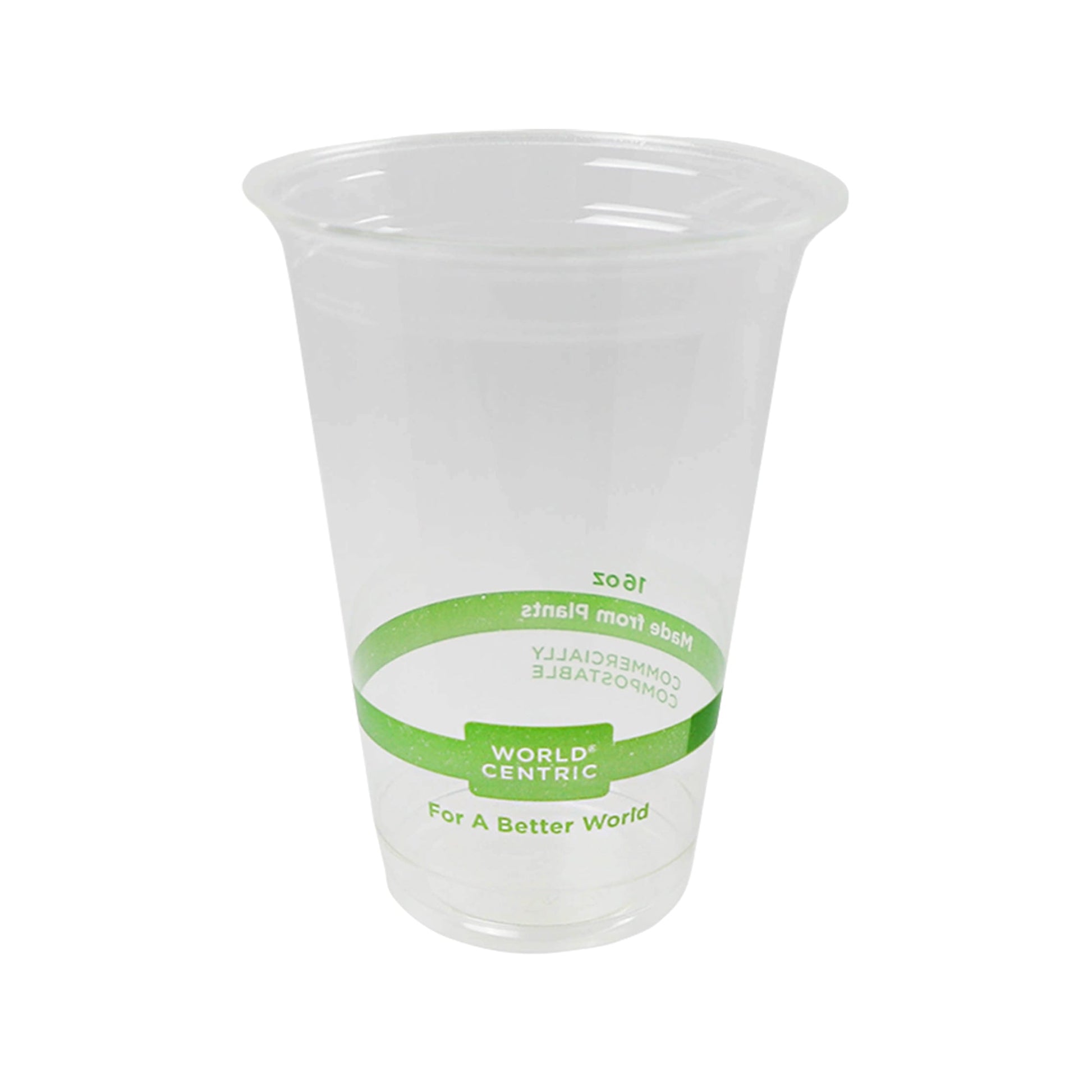 Wholesale World Centric Clear Plastic Cold Cup 16 Oz- Bulk