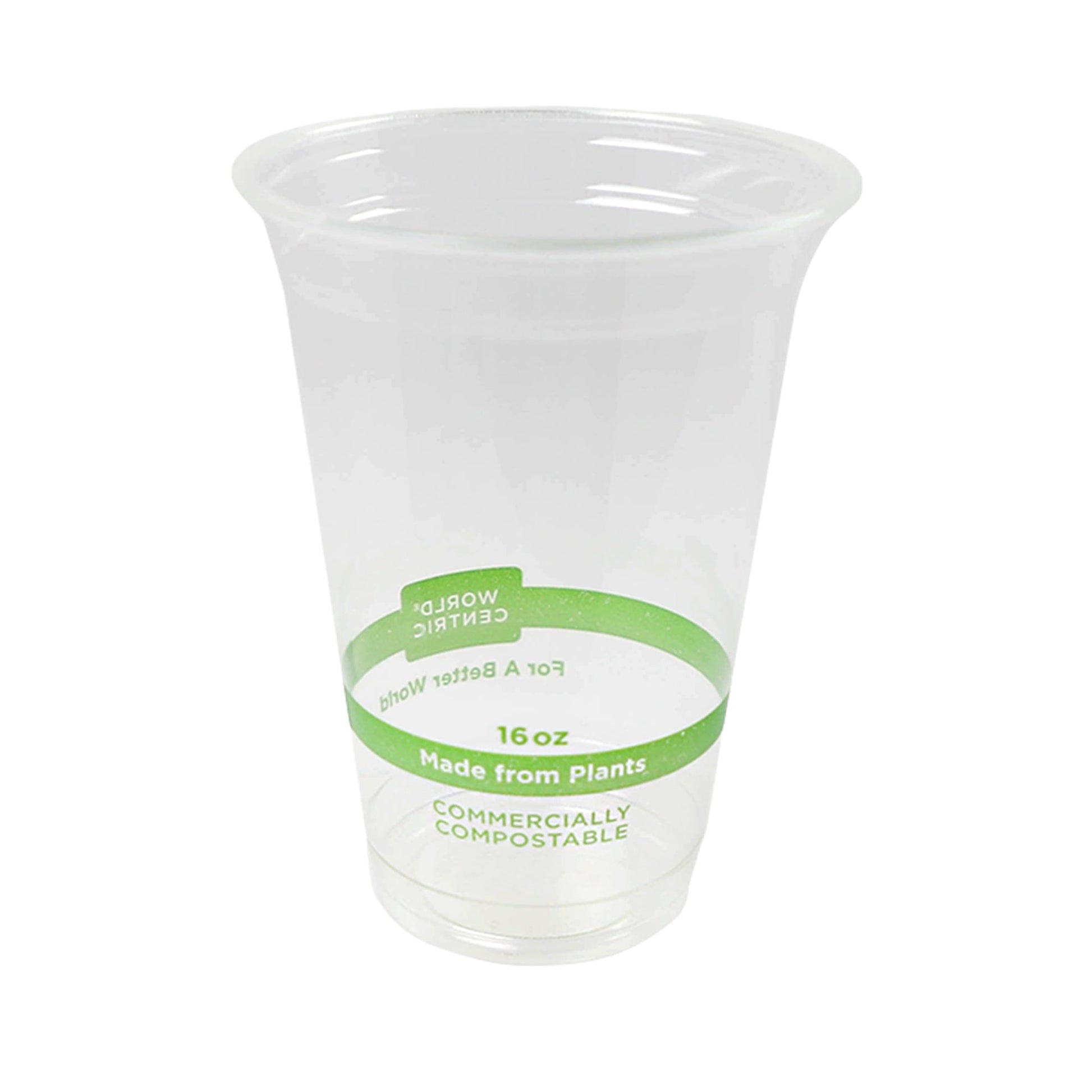 Wholesale World Centric Clear Plastic Cold Cup 16 Oz- Bulk