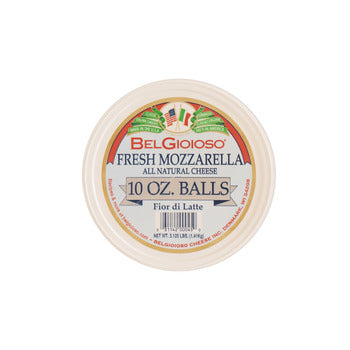 Wholesale Belgioioso Fresh Mozzarella in Water 10 Oz Ball 3lb- Bulk