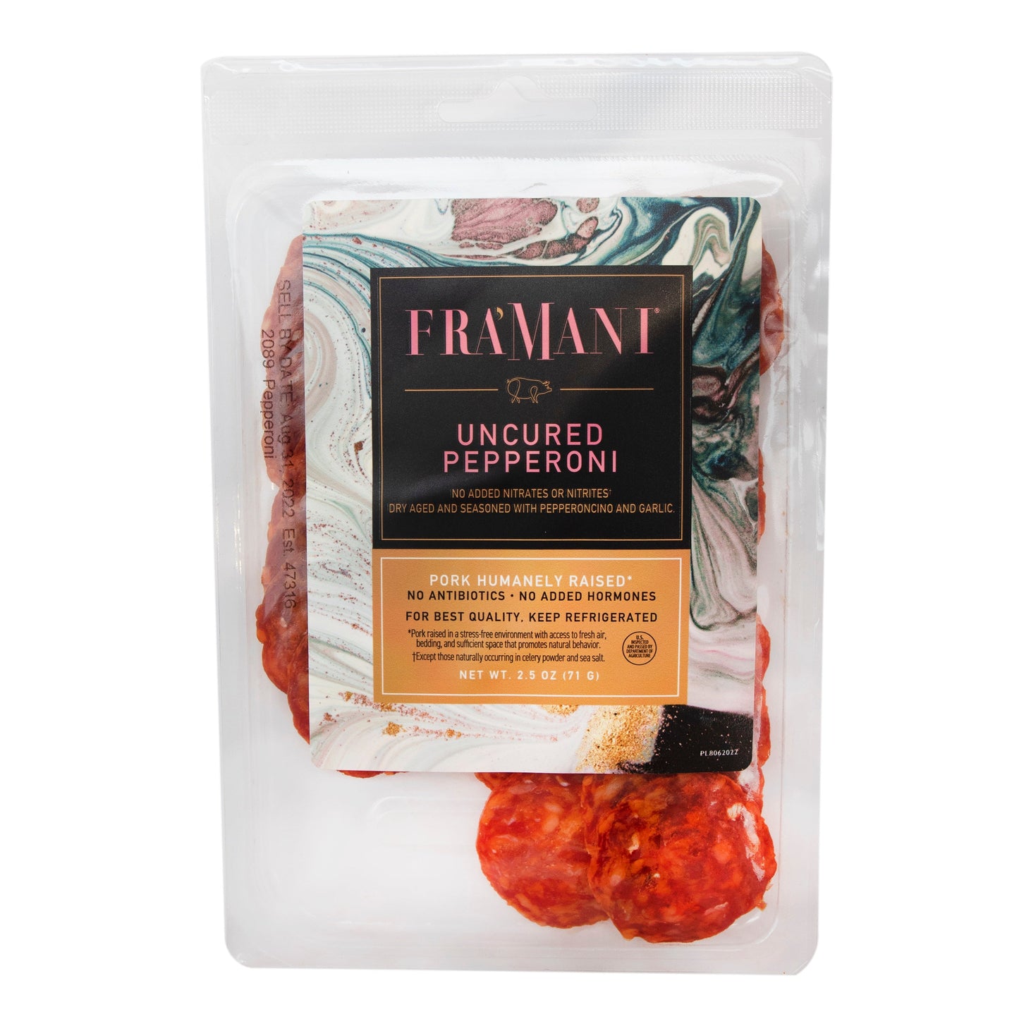 Wholesale Fra'Mani Pepperoni Sliced 2.5oz- Bulk