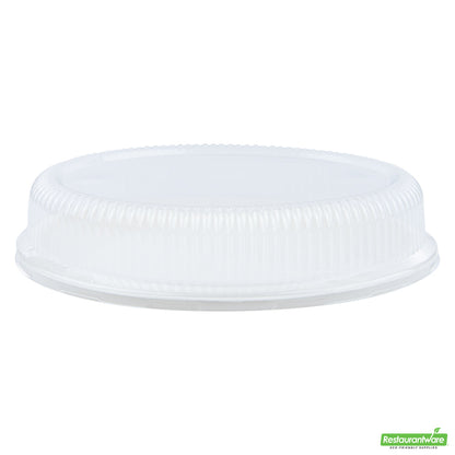 Wholesale Restaurantware Pulp Safe Oval Clear Plastic Ripple Dome Lid - Fits Sugarcane / Bagasse Plate- Bulk