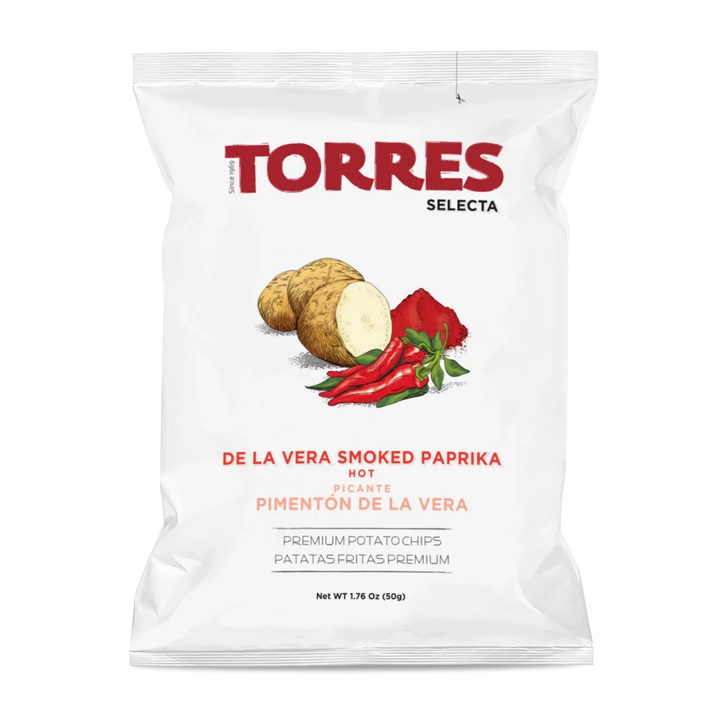 Wholesale Torres Hot Smoked Paprika Chips 1.76oz- Bulk