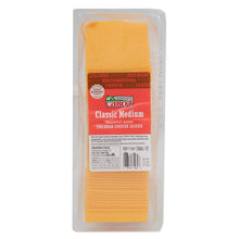 Wholesale Cabot Creamery Medium Yellow Cheddar Cheese Slices 2.5lb- Bulk