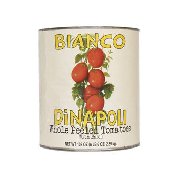 Wholesale Bianco Dinapoli Whole Peeled Tomato 102oz- Bulk