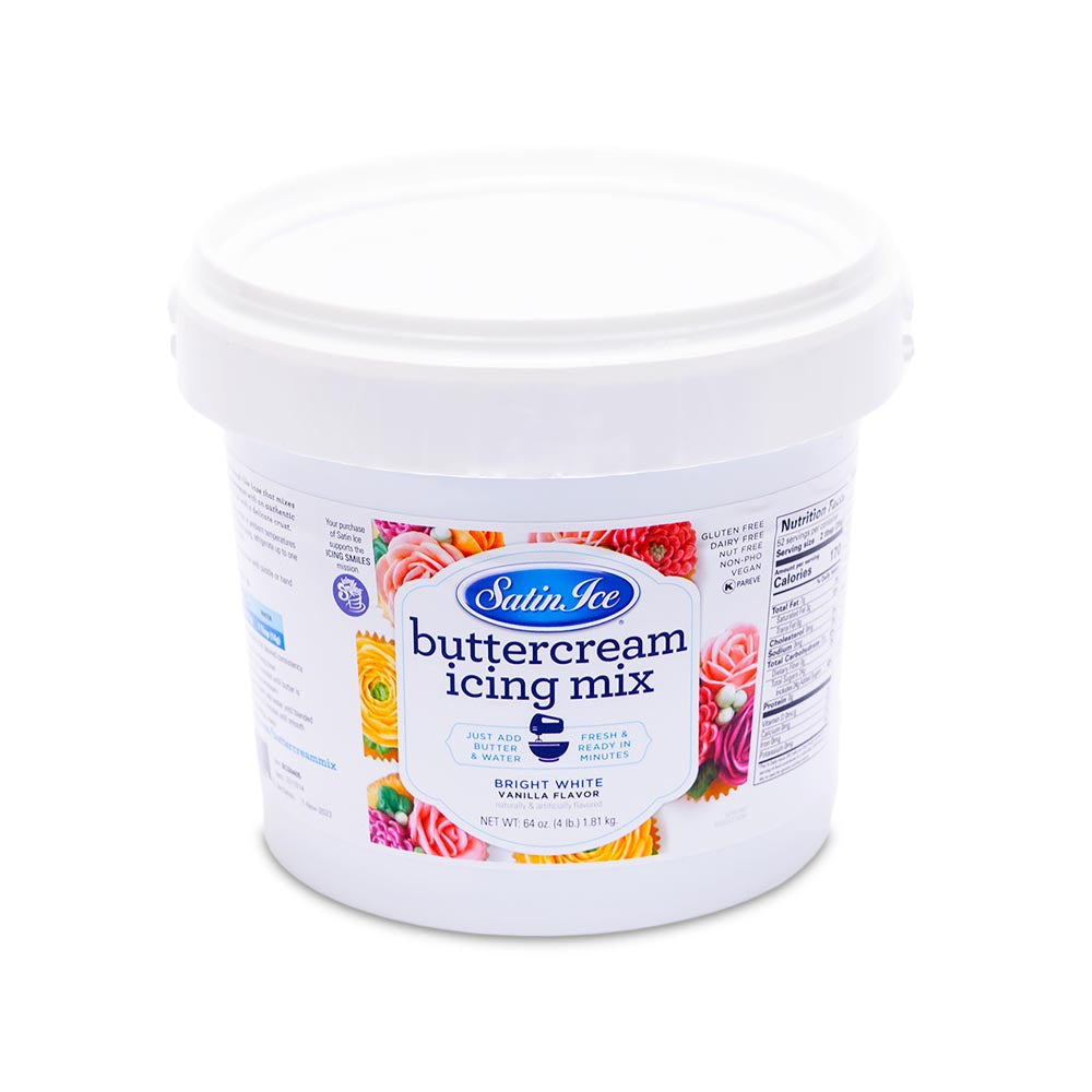 Wholesale Satin Ice Vanilla Buttercream Icing Mix 4lb- Bulk