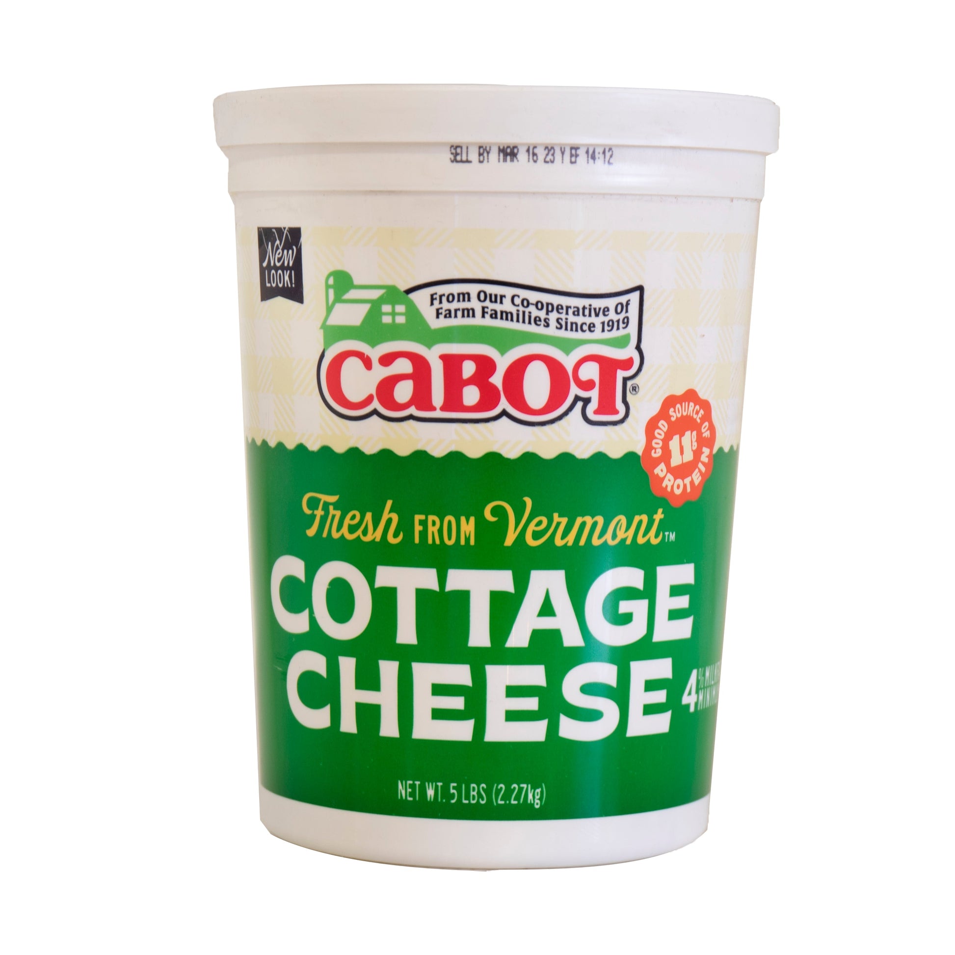 Wholesale Cabot Creamery 4% Cottage Cheese 5lb- Bulk