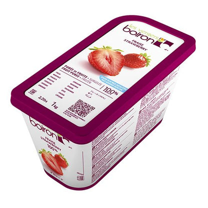 Wholesale Boiron 100% Strawberry Puree 1kg- Bulk