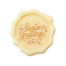 Wholesale Leman Season Greetings White Chocolate Seal- Bulk