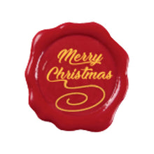 Wholesale Varda Merry Christmas Seals White Chocolate Décor- Bulk
