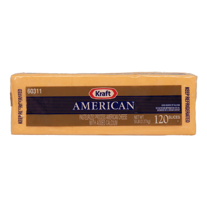 Wholesale Kraft Kraft Regular Yellow American Cheese, 4-5 Pound 5lb- Bulk