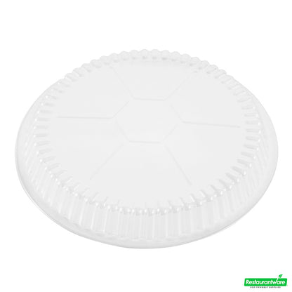 Wholesale Restaurantware Foil Lux Round Clear Plastic Dome Lid - Fits 8" Take Out Pan- Bulk