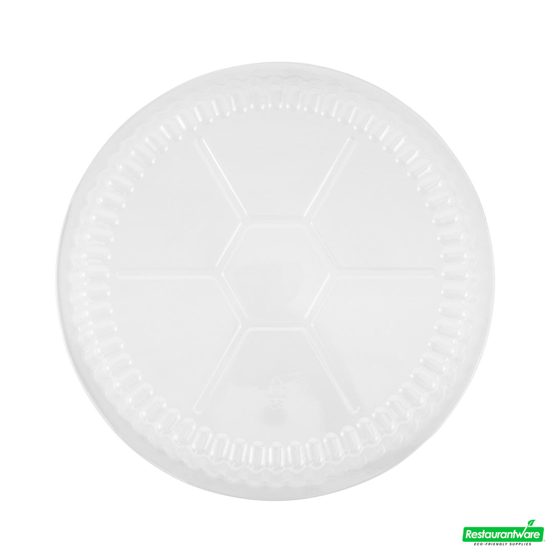 Wholesale Restaurantware Foil Lux Round Clear Plastic Dome Lid - Fits 8" Take Out Pan- Bulk