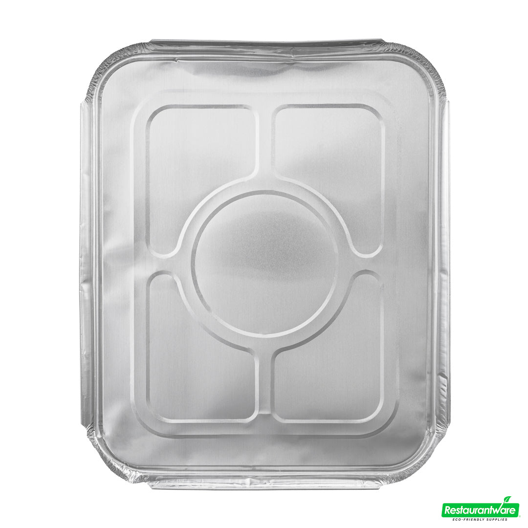 Wholesale Restaurantware Foil Lux Aluminum Steam Table Pan Lid - Fits 1/2 Size- Bulk