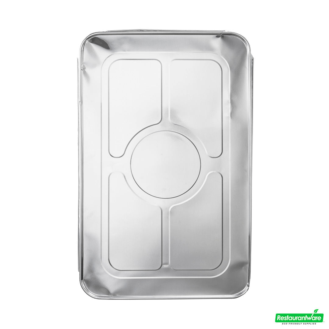 Wholesale Restaurantware Aluminum Steam Table Pan Lid - Fits Full Size - 21.1" X 13.5" X 0.5"- Bulk