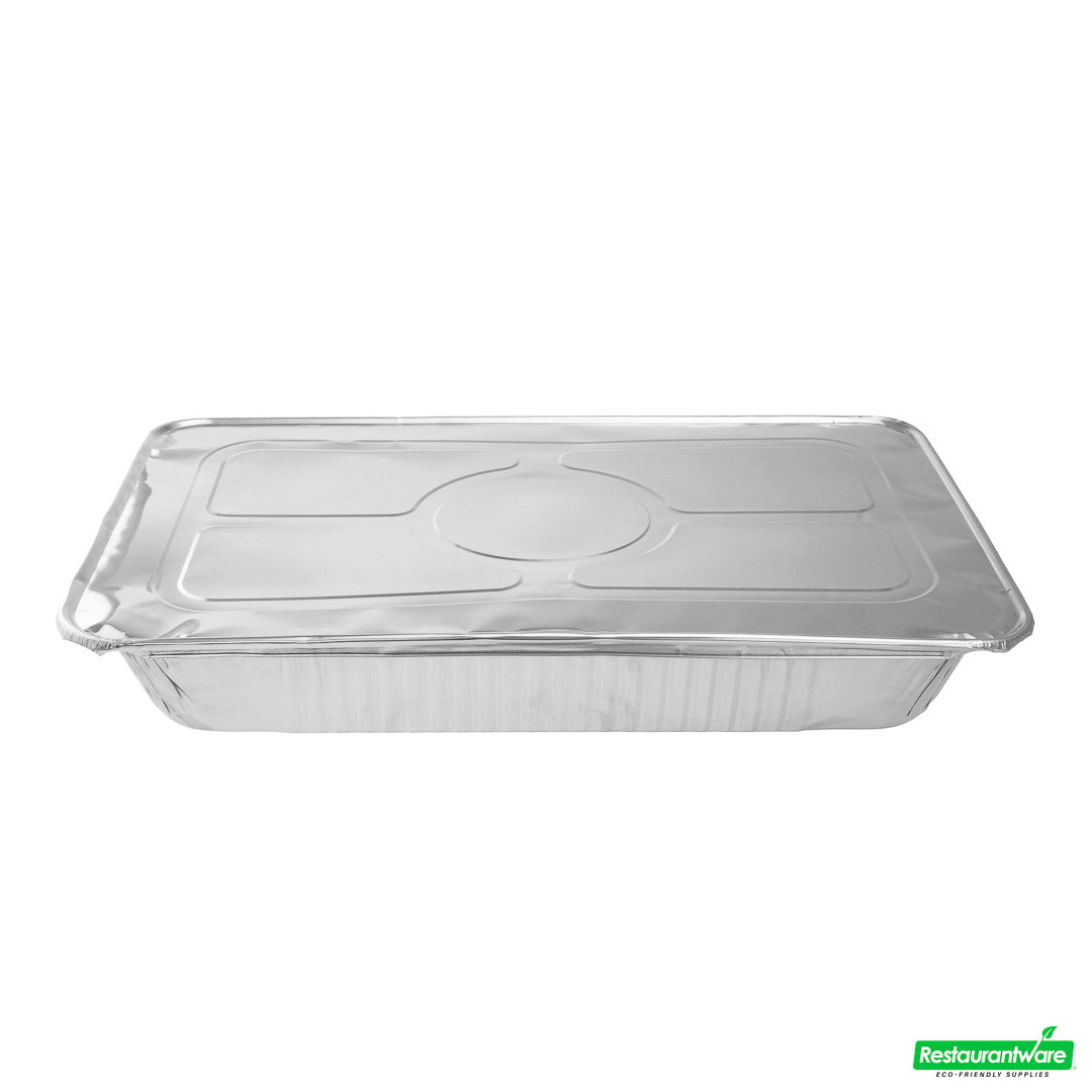 Wholesale Restaurantware Aluminum Steam Table Pan Lid - Fits Full Size - 21.1" X 13.5" X 0.5"- Bulk