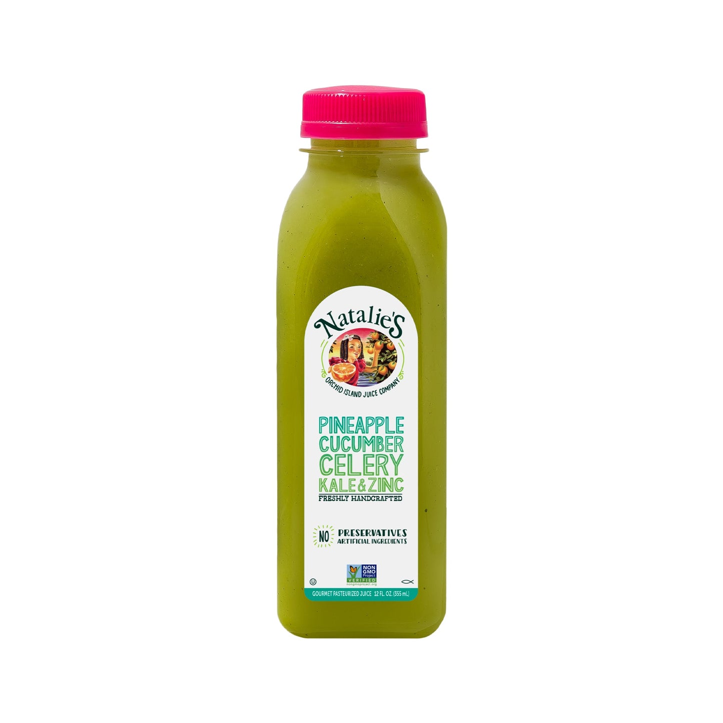 Wholesale Natalie's Orchid Island Pinapple Kale Zinc Juice 12oz- Bulk