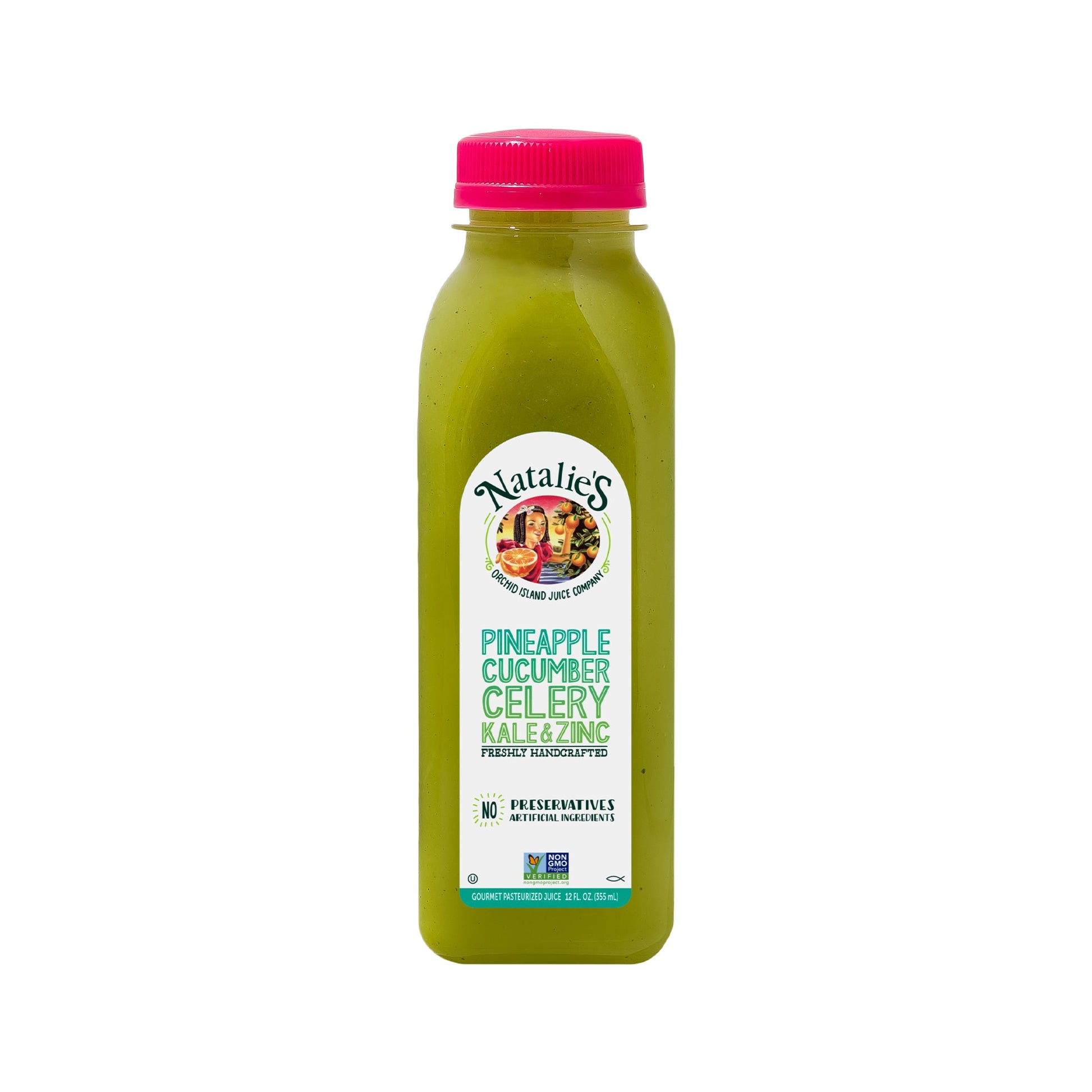 Wholesale Natalie's Orchid Island Pinapple Kale Zinc Juice 12oz- Bulk